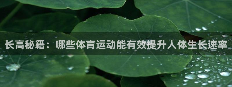 长高秘籍：哪些体育运动能有效提升人体生长速率