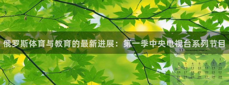 俄罗斯体育与教育的最新进展：第一季中央电视台系列节目