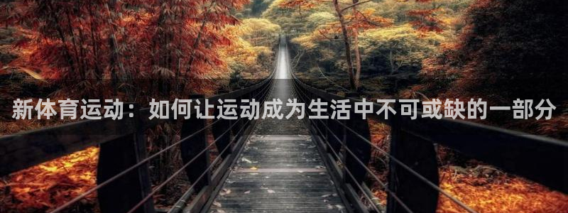 新体育运动：如何让运动成为生活中不可或缺的一部分