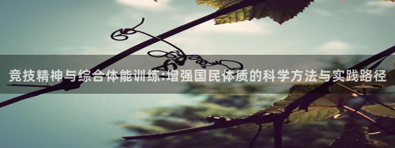 竞技精神与综合体能训练:增强国民体质的科学方法与实践路径