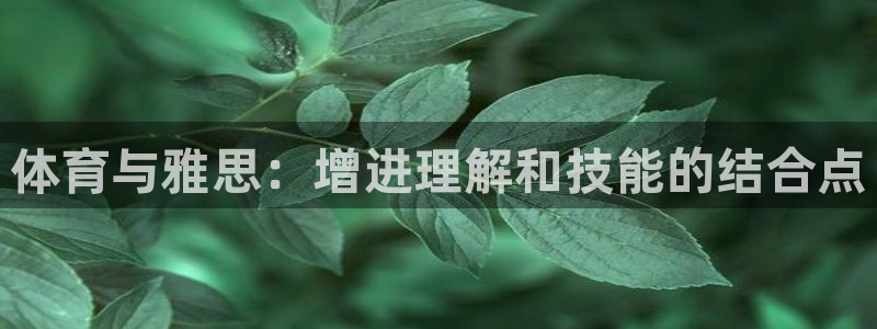 体育与雅思：增进理解和技能的结合点